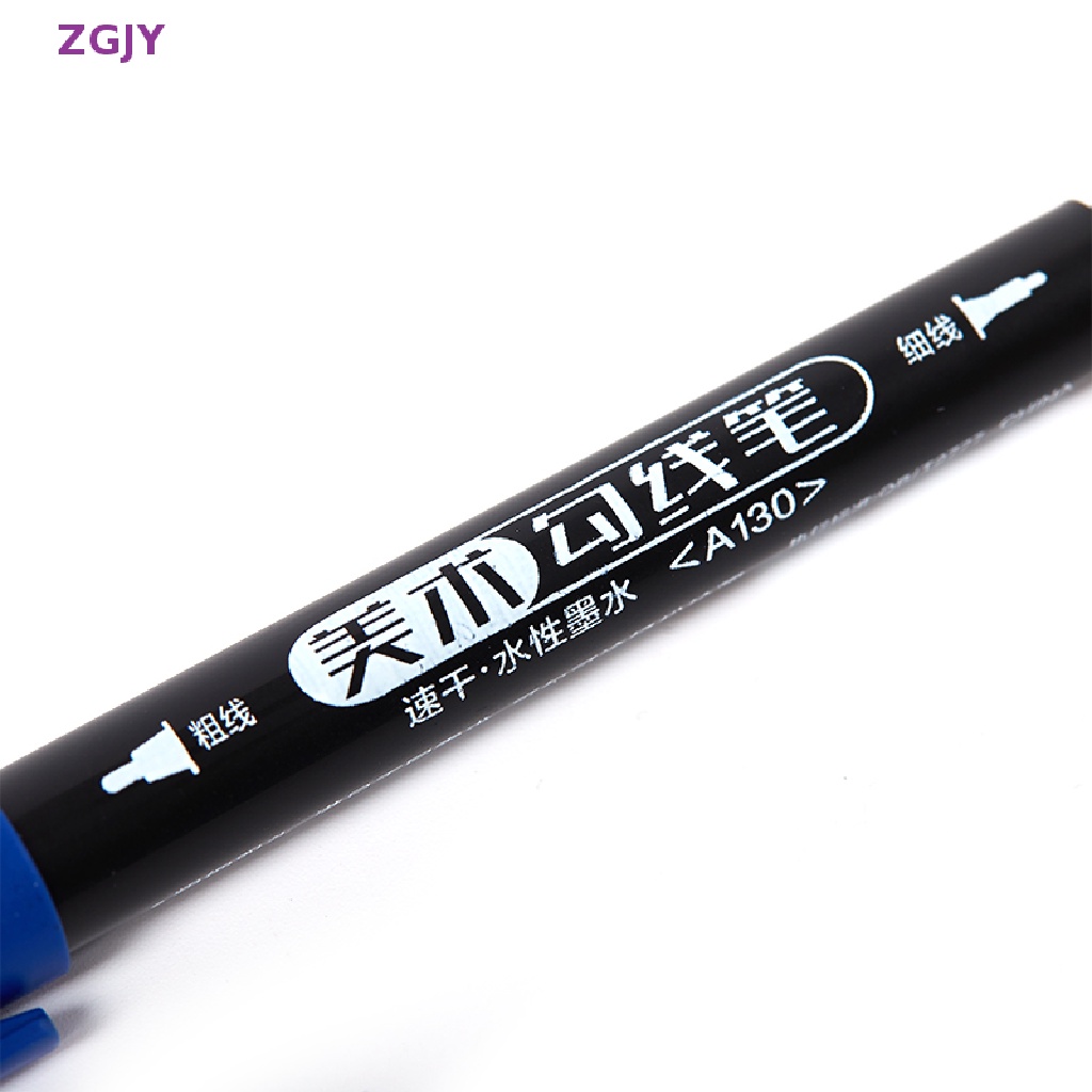 Set 10 Bút Lông Hai Đầu Có Móc Chống Mòn Tiện Dụng Mới