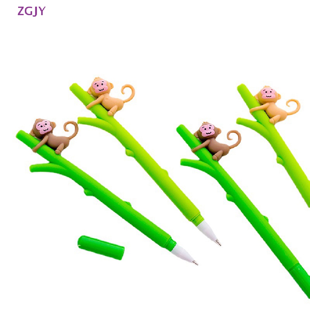 Set 2 Bút Mực Gel Kiểu Dáng Hoạt Hình Dễ Thương Mới