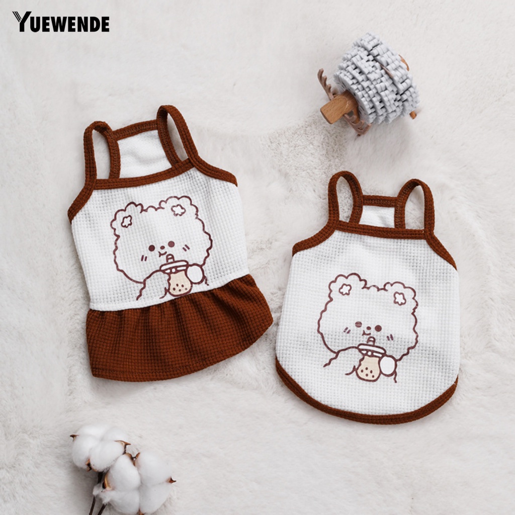 Đầm Không Tay Mềm Mại Thời Trang Mùa Hè Cho Thú Cưng