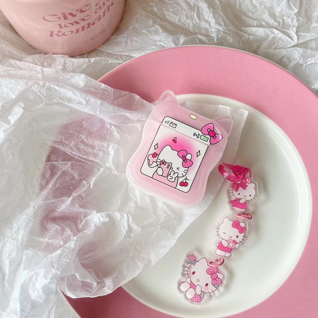 Vỏ Bảo Vệ Hộp Sạc Tai Nghe Bluetooth Airpods 1 / 2 / Pro / 3 Generation Pro2 Hình Tai Mèo Dễ Thương