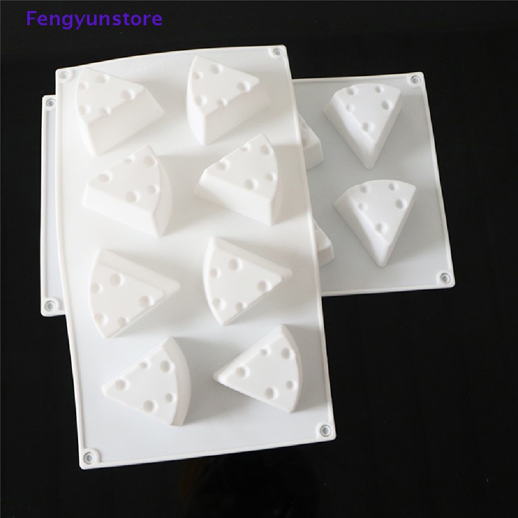 Khuôn Silicon Làm Bánh Mousse Tráng Miệng Hình Phô Mai 3D