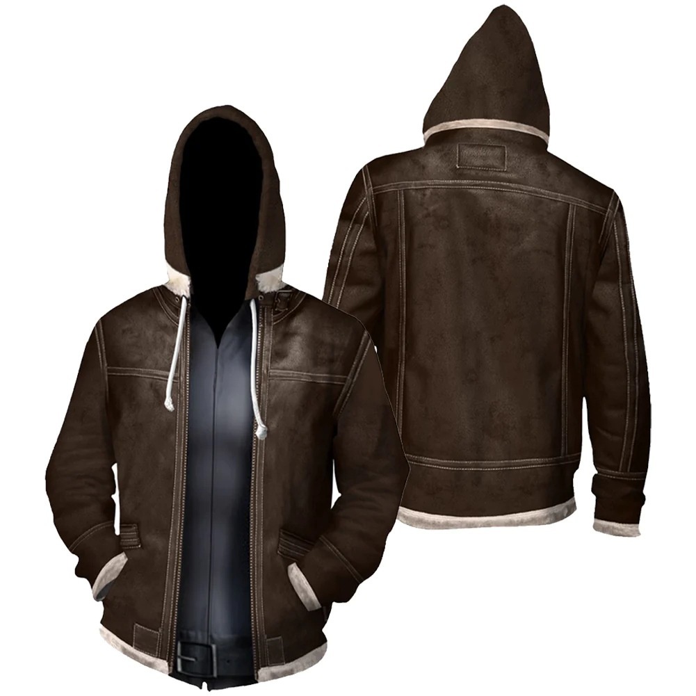 Mới Áo Khoác Hoodie Có Khóa Kéo In Hình Resident Evil 4 Phong Cách Thể Thao Thời Trang Cho Nam Và Nữ