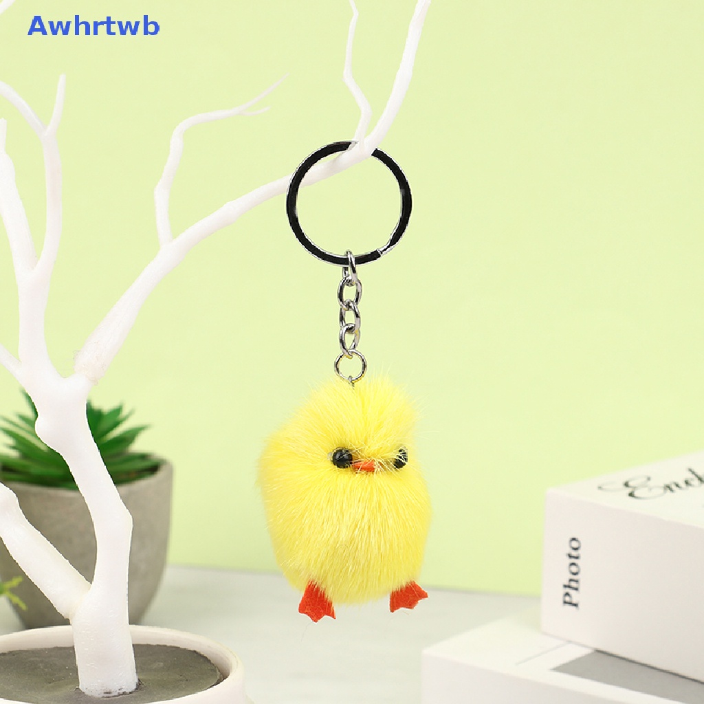 1 Móc Khóa Gà Con Lông Mềm Mại Dễ Thương Mới