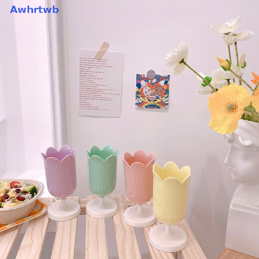 Hộp Đựng Cọ Trang Điểm Hình Cánh Hoa Màu Macaron Phong Cách Retro Mới