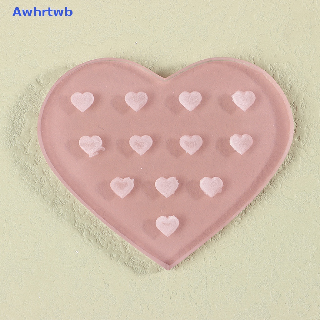 Khay Đựng Lông Mi Giả Bằng Acrylic Hình Trái Tim Tiện Dụng Mới