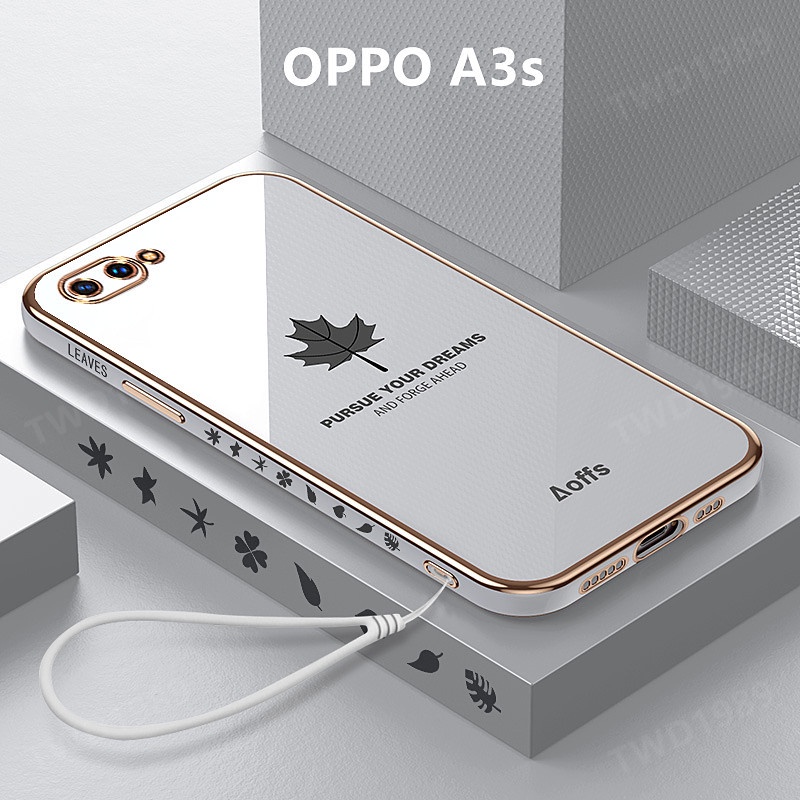 Ốp Lưng OPPO A3s Mềm Mại Lá Phong Ốp Điện Thoại OPPO A3s