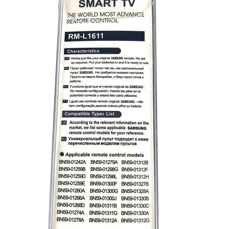 Điều Khiển Từ Xa BN59-01242A BN59-01266A BN59-01274A BN59-01328A RM-L1611 Cho TV Samsung UHD 4K