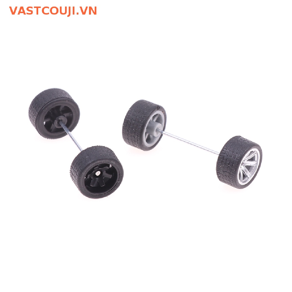 Bộ 4 Bánh Xe Cao Su Tỉ Lệ 1: 64 Dành Cho Mô Hình Xe Hơi