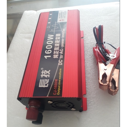 Bộ kich điện inverter 12v lên 220v 1600W Sóng Sin Chuẩn - 12V 1600w mẫu mới-Dòng 2 biến áp