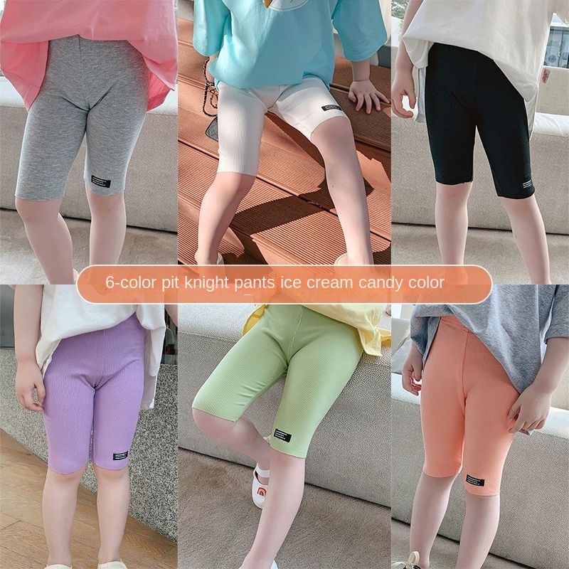 Quần Short Mỏng Màu Trơn Hình Cây Kem Thời Trang Mùa Hè Hàn Quốc 2023 Mới Cho Bé Gái