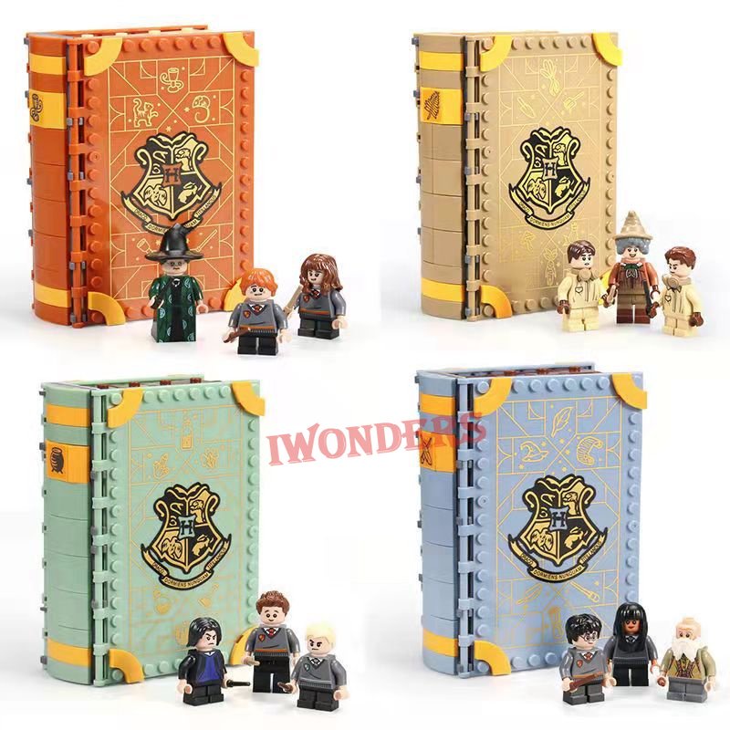 Đồ Chơi Lắp Ráp Quyển Sách Gryffindor Slytherin Ravenclaw Hufflepuff House 2023