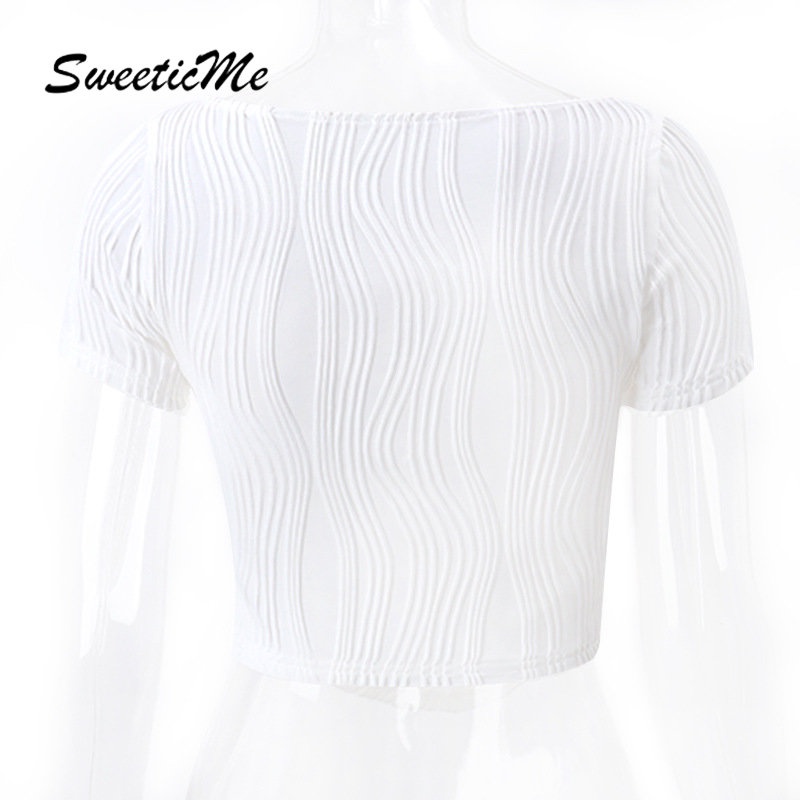 Áo Thun Tay Ngắn Cổ Chữ U Màu Trơn Thời Trang 2023 Dành Cho Nữ