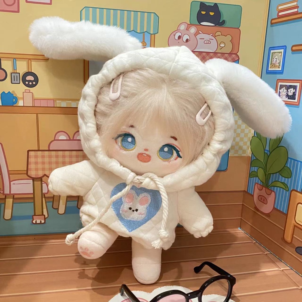 Áo Hoodie Tai Thỏ Nhồi Bông 10cm 15cm 20cm