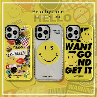 Vỏ Đôi Màu Cho iPhone 15 Pro max 14 Promax 13 mini 12 11 XS XR XSMAX 7G 7 Plus SE2020 Họa Tiết Nụ Cười TPU Mềm Chống Sốc Bảo Vệ Toàn Diện Vỏ Điện Thoại