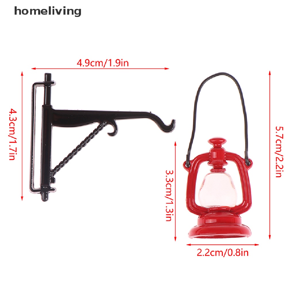 1 Bộ Đèn Dầu Trang Trí Nhà Búp Bê Tỉ Lệ 1: 12