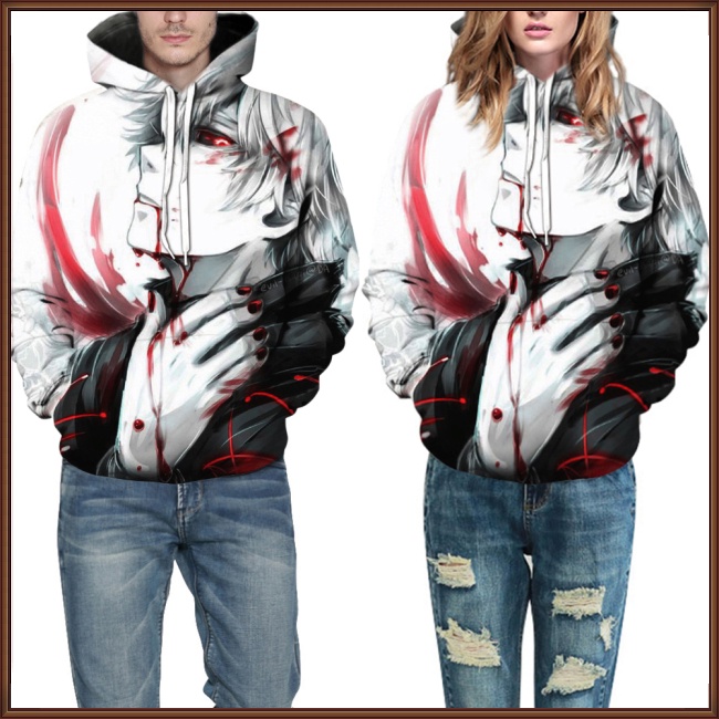 Áo Hoodie In Họa Tiết Nhân Vật Anime 3D Phong Cách Nhật Bản