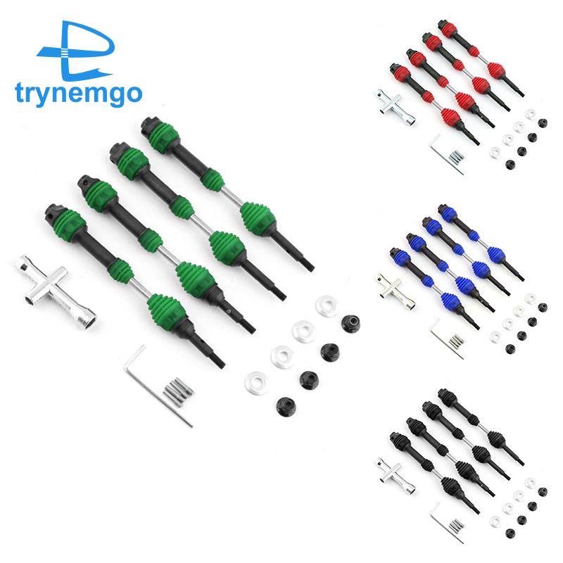 Set 4 Trục Truyền Động CVD Cho Xe Điều Khiển Từ Xa Traxxas Slash Rustler Hoss Stampede VXL 4X4