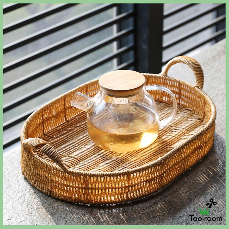 Khay Đựng Thức Ăn Hình Oval Phong Cách Bắc Âu