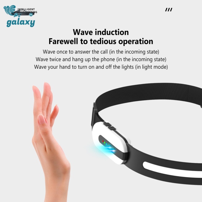 Galaxy Đèn Pin Led Cob Cảm Biến Sóng Có Chức Năng Kết Nối Bluetooth