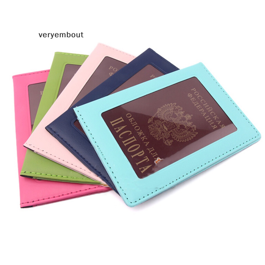 Vỏ Bọc Hộ Chiếu Du Lịch Màu Trong Suốt Kiểu Nga