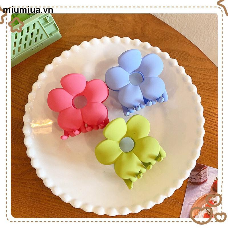 miumiuaKẹp Tóc Hình Hoa Nhiều Màu Sắc Phong Cách Hàn Quốc Thời Trang Cho Nữ