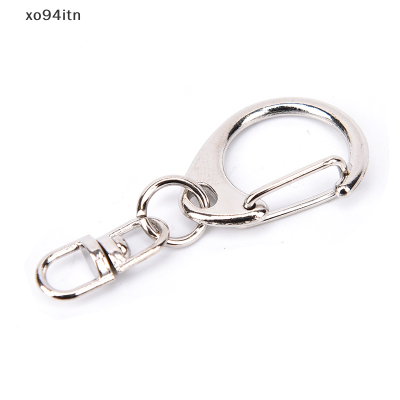 Set 10 Móc Khóa Ngắn Màu Bạc Bóng DIY