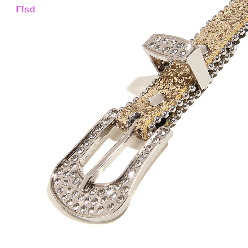 Thắt Lưng Da PU Đính Đá Phong Cách Cao Bồi Phương Tây Y2K Cho Nam Nữ