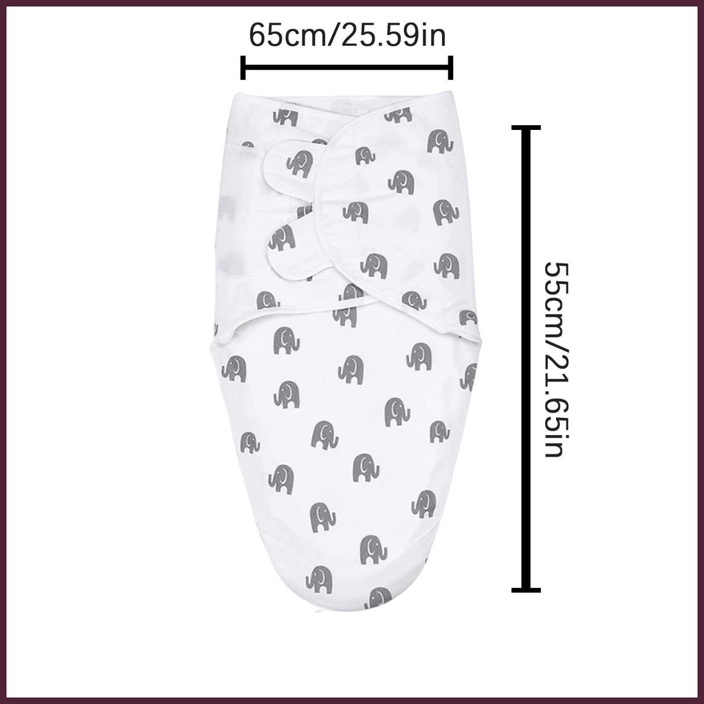 Chăn Quấn Bé Sơ Sinh Bằng Cotton Nguyên Chất Có Thể Điều Chỉnh