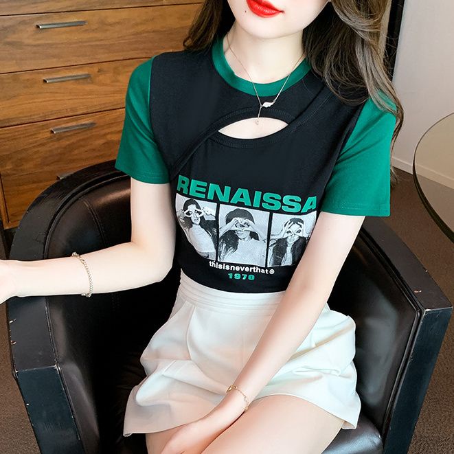 Áo Thun Tay Ngắn Dáng Ôm Phong Cách Hàn Quốc Thời Trang Mùa Hè 2023 Mới