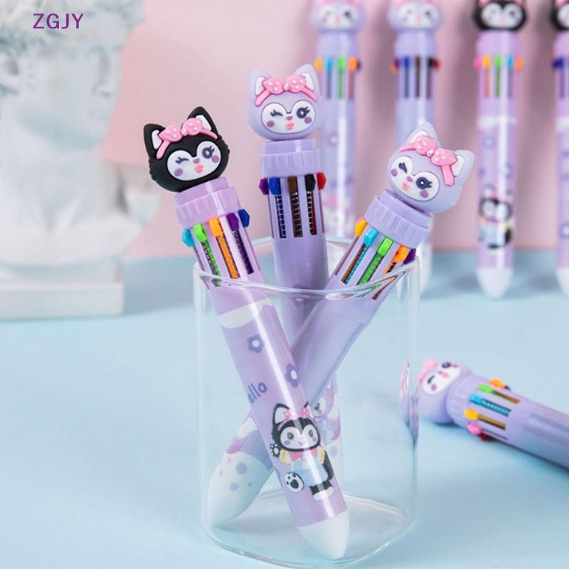 Bút Bi Ngòi 0.7Mm 10 Màu Họa Tiết Kuromi Dễ Thương Mới