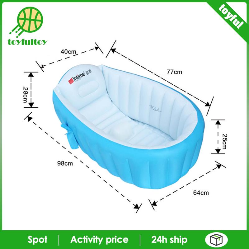 Bể bơi Bơm Hơi Bằng PVC Có Thể Gấp Gọn Cho Bé 1 2 3 Tuổi