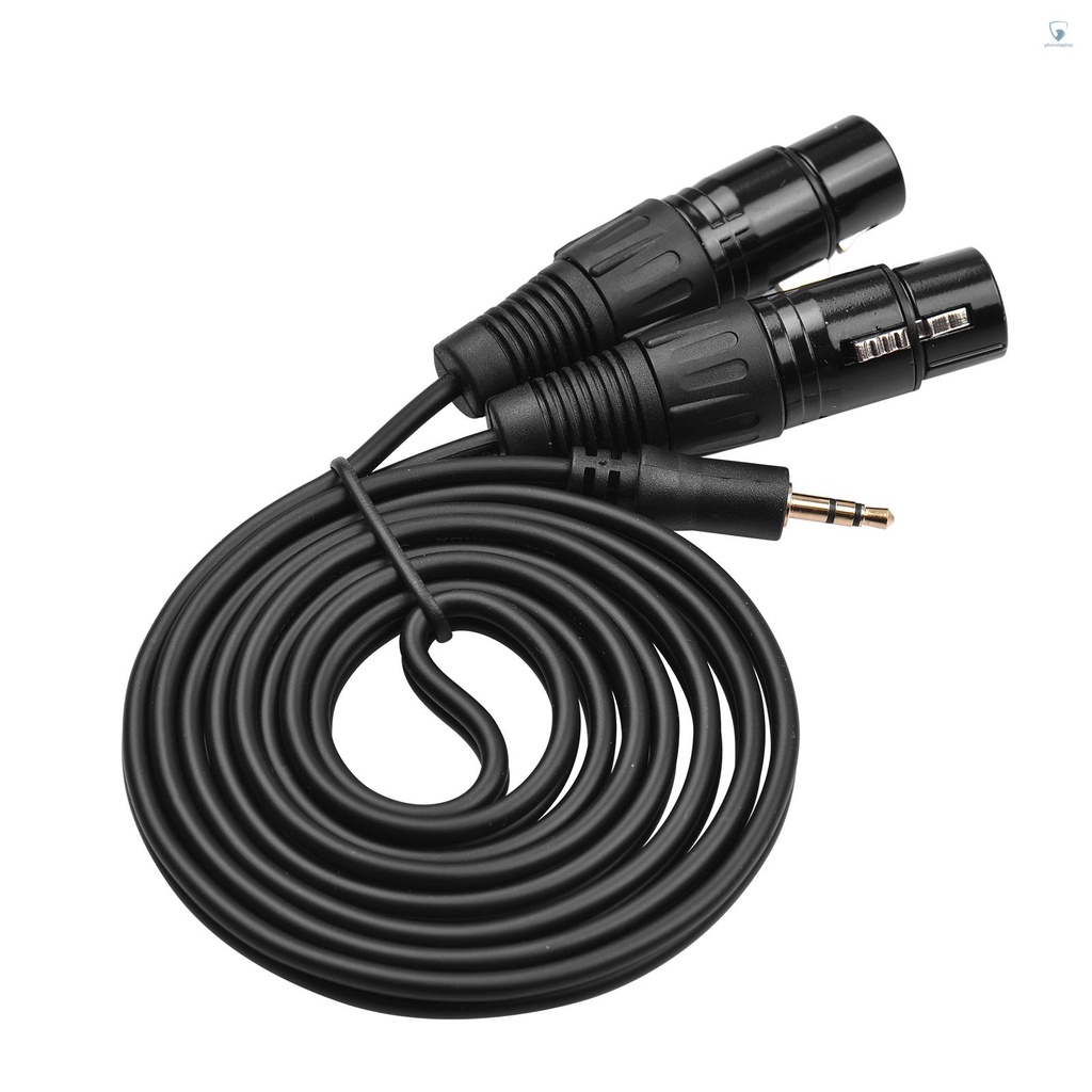 Cáp Chuyển Đổi Âm Thanh Từ 3.5mm Sang XLR Kép 1 / 8 Inch Sang 3 Lõi XLR 4.9Ft TRS Chuyên Dụng Cho Micro