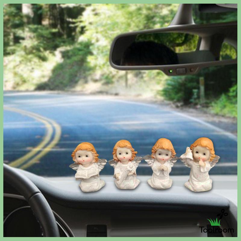 Bộ 4 Tượng Thiên Thần Điêu Khắc Nghệ Thuật Để Bàn Trang Trí Phòng Ngủ