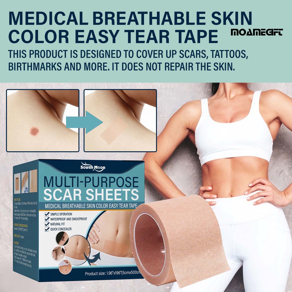 Hộp 50g Miếng Dán Che Khuyết Điểm Hình Xăm Nhẹ Nhàng Không Gây Đau Chống Thấm Nước