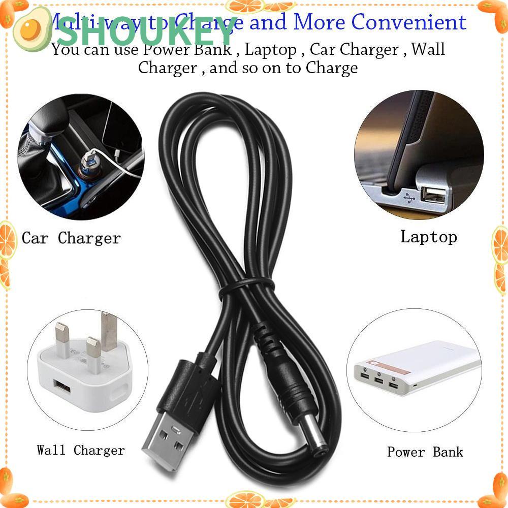 SHOUHOU 1 mét Set 8 Dây Cáp Sạc Máy Cạo Râu 2 Đầu Cắm USB Tiện Dụng