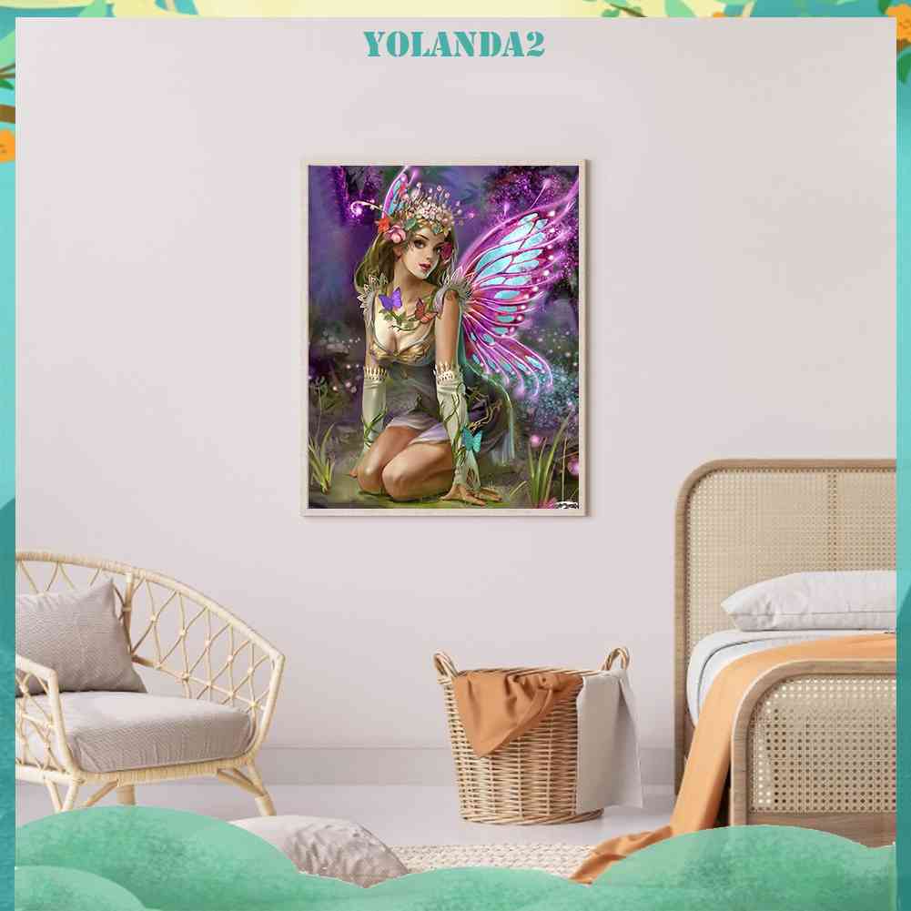 Bộ Tranh Đính Đá 5D Họa Tiết Bươm Bướm Độc Đáo DIY Dùng Trang Trí Nhà Cửa