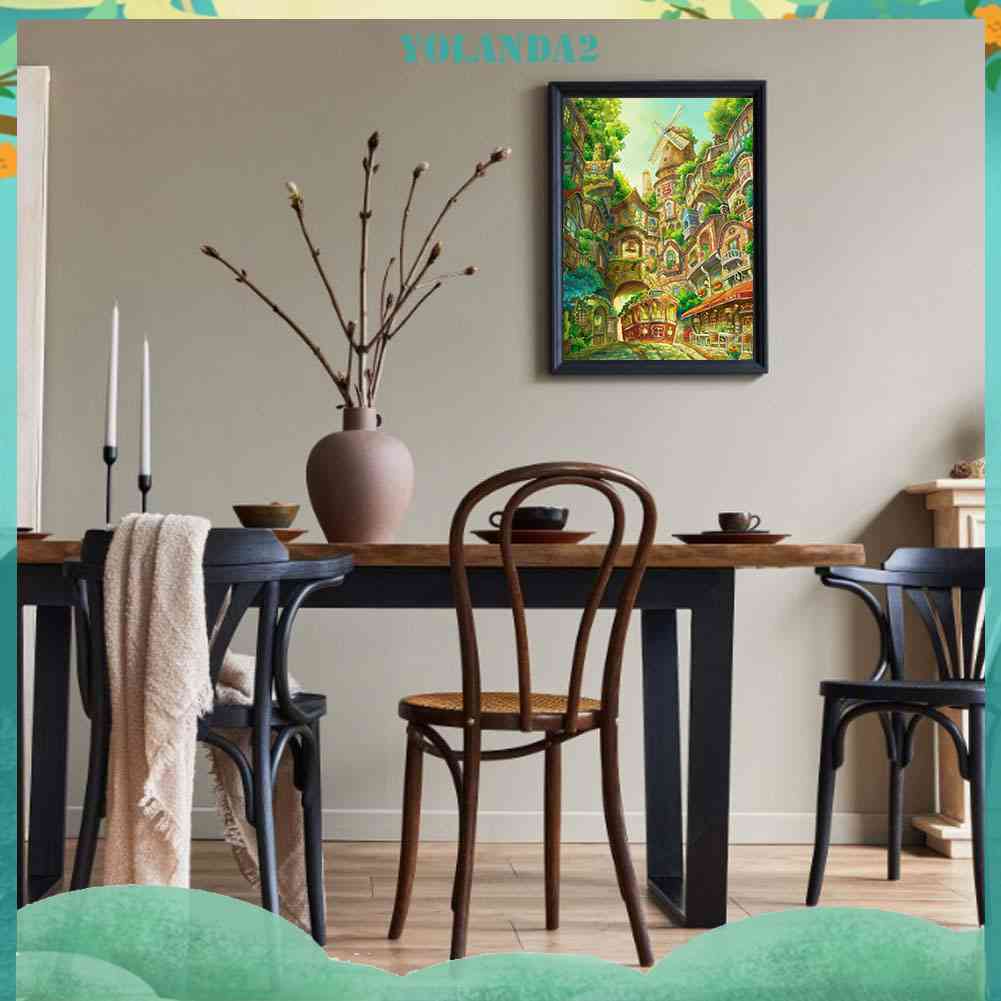 Tranh Đính Đá Kim Cương Toàn Bộ 5D DIY Hình Lâu Đài