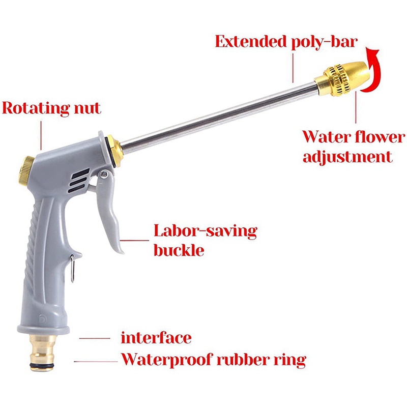 Vòi Xịt Nước Áp Suất Cao Rửa Xe Hơi / Tưới Vườn / Nhà Cửa Tiện Dụng