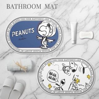 Thảm Chùi Chân Chống Trượt Thấm Hút Nước Hình Hoạt Hình Snoopy Đáng Yêu