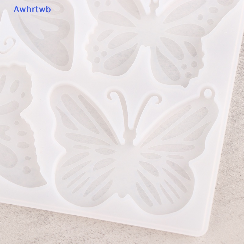 1 Khuôn Silicon Làm Móc Khóa Hình Bướm DIY Mới