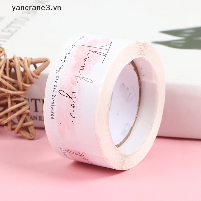 Cuộn 120 Nhãn Dán Thank You Tự Dính Trang Trí Gói Hàng {yancrane3.vn}