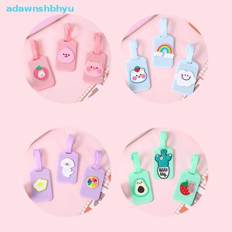 1 Thẻ Ghi Tên Hành Lý Bằng Nhựa Pvc Chống Thấm Nước Họa Tiết Hoạt Hình Sáng Tạo Cho Nam Và Nữ