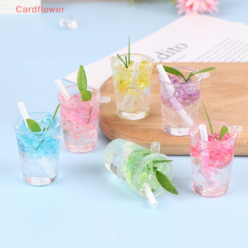 1 Đồ trang trí Ly Nước Đá Mini Dạ Quang Trang Trí Nhà Búp Bê Mới