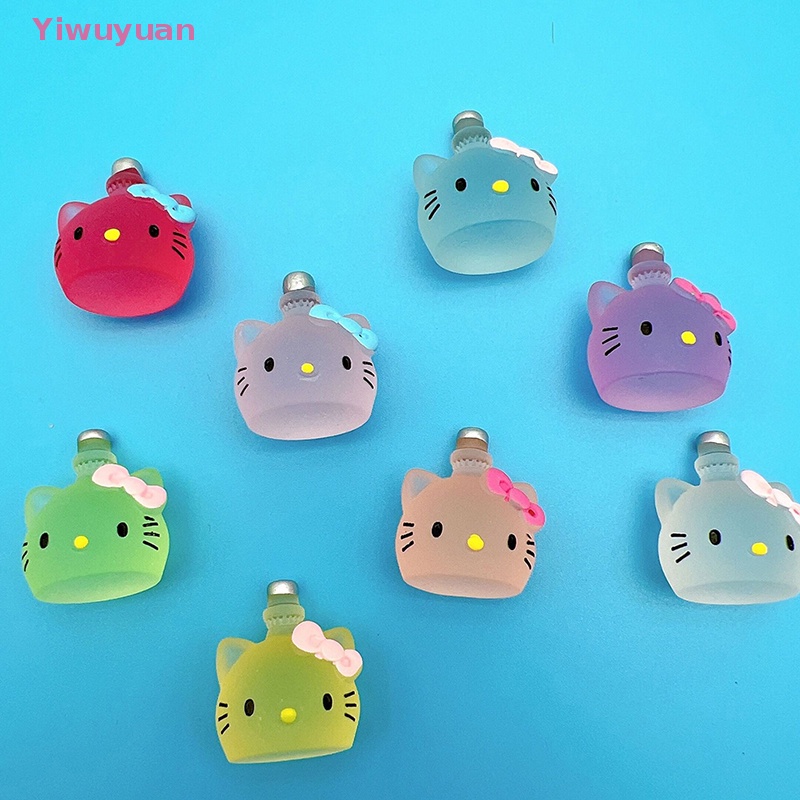 < Yiwuyuan > 5 Tượng Mèo Mini Phát Sáng Trong Bóng Tối Trang Trí Tiểu Cảnh Craf