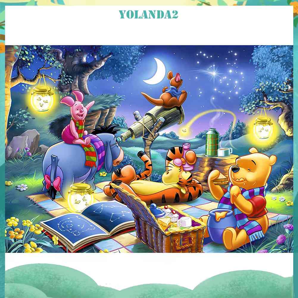 Bộ Tranh Đính Đá 5D Tự Làm Họa Tiết Hoạt Hình Vui Nhộn