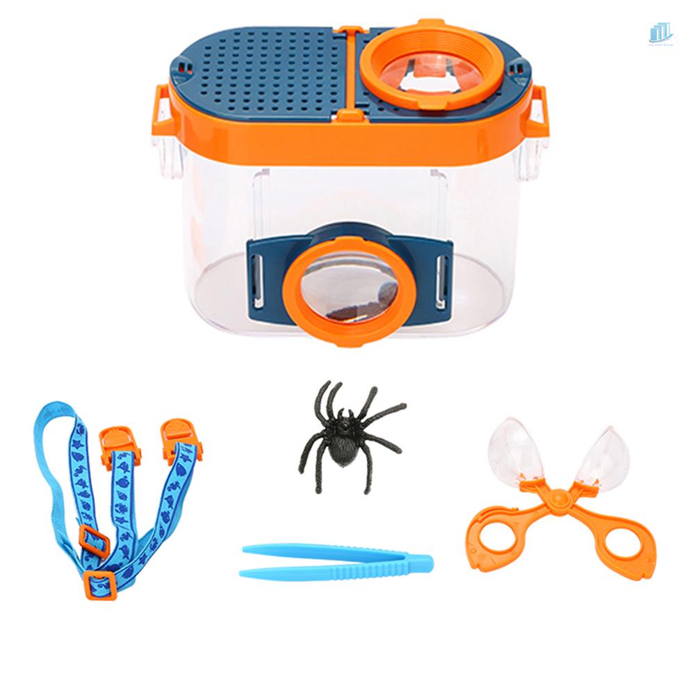 Kính Lúp s2mwvn 2.6X &amp; 4.5X Bắt Côn Trùng Kèm Nhíp Tiện Dụng Cho Trẻ Em