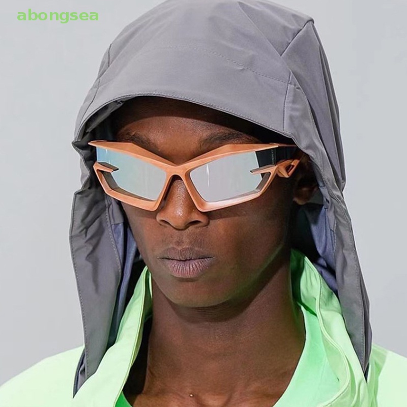 Kính Mát Gọng Mắt Mèo Tròng Bạc Chống Tia UV400 Thời Trang Cho Nam Và Nữ Y2K