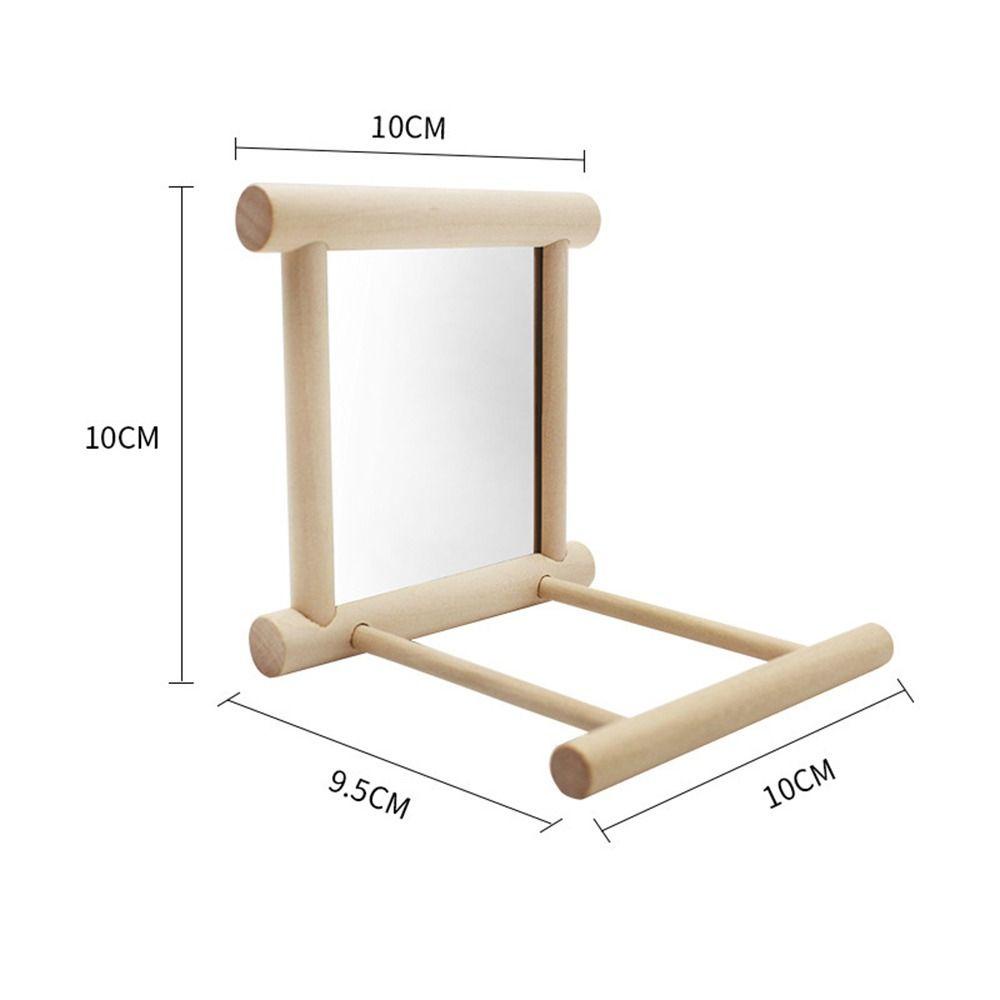 Giá Đỡ Gương Malcom Cockatiel Kèm Khung Treo|Đồ Chơi Treo Cho Chim / VẹT
