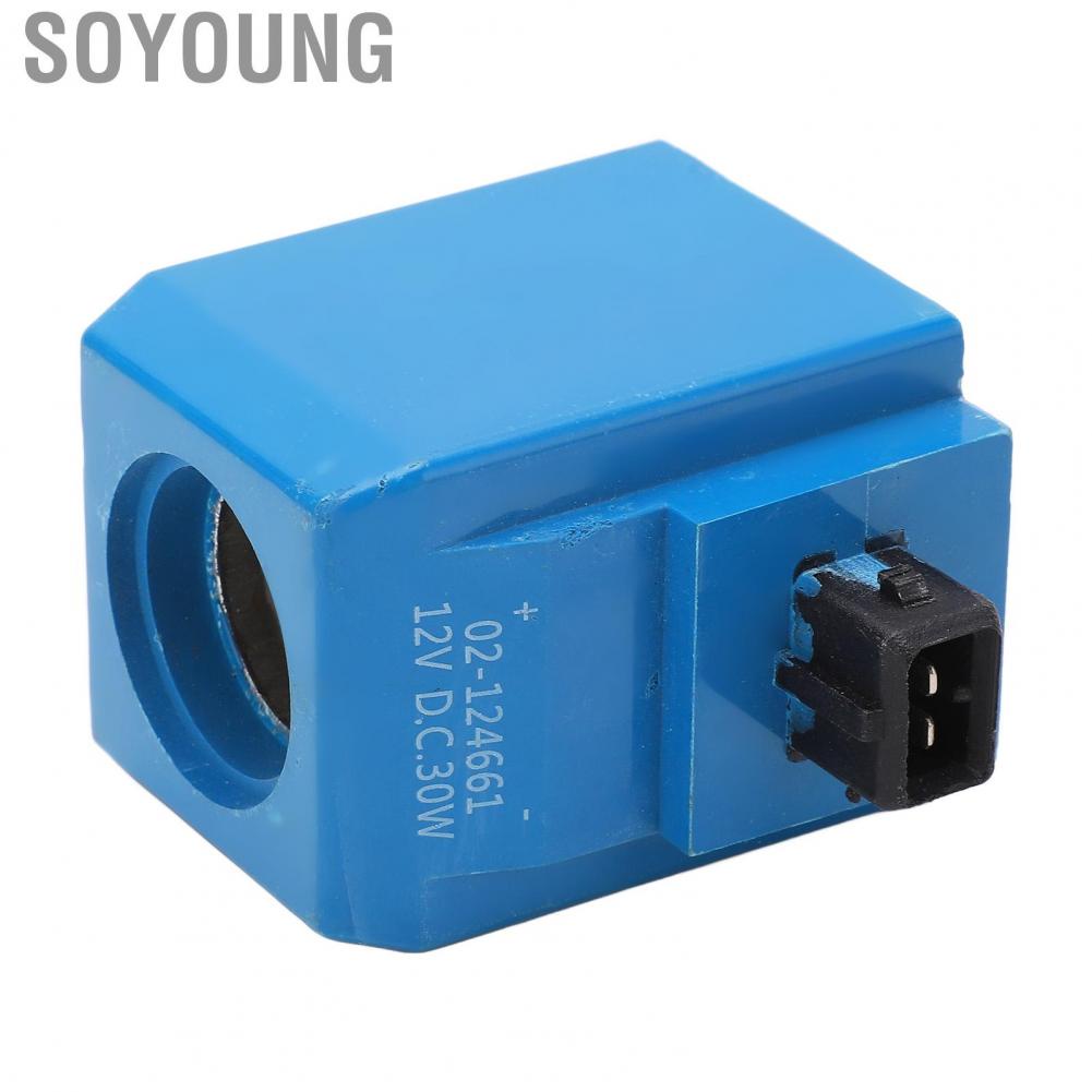 Soyoung 02‑124661   Aging Durable Solenoid Coil Round Pin Solenoid Coil  for Excavator
