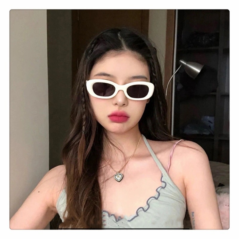 Kính Mát Gọng Vuông Phong Cách retro Thời Trang Cho Nữ